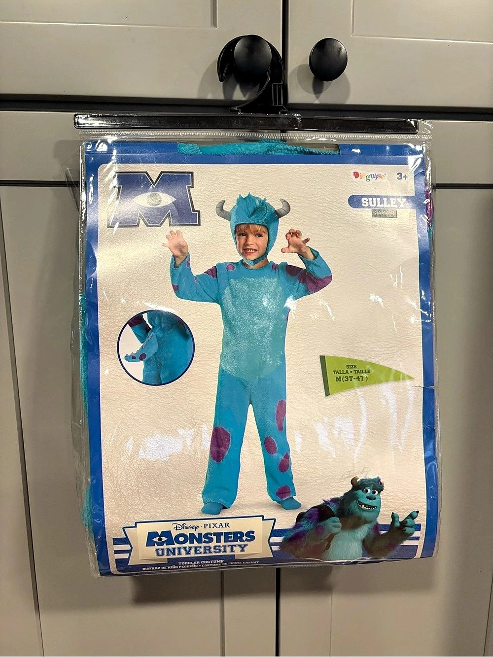 Disney Pixar Monsters Inc/university Sully Toddler 3T-4T Costume Blue & Purple